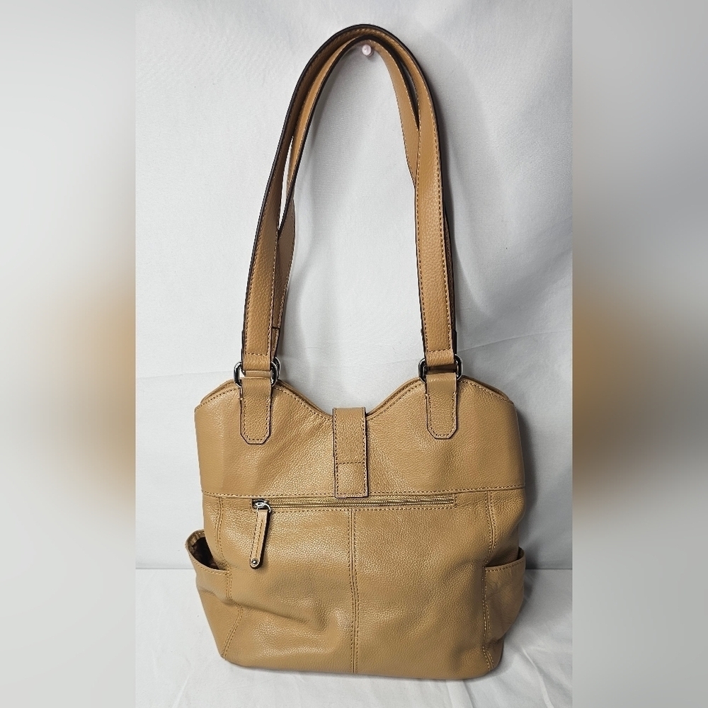 Tigananello Brown Pebbled Leather Handbag Purse Tote - Picture 2 of 15